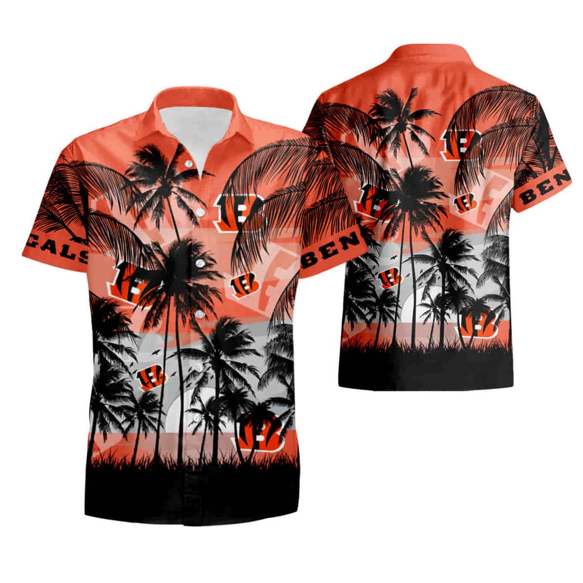 Short Sleeve Button Up Tropical Auburn Hawaiian Shirt Gifts Idea