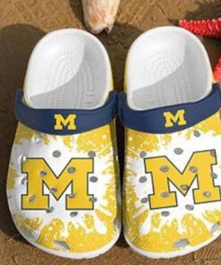 Classic Michigan Wolverines Crocs For Mens And Womens