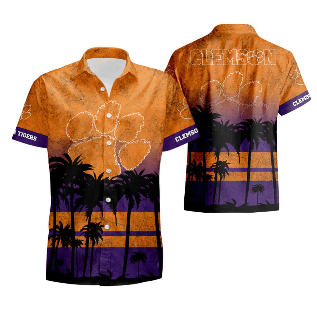 Clemson Tigers Team Tropical Hawaiian Shirt For Fans