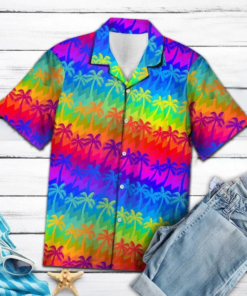 Lgbt Dragon Rainbow Hawaiian Shirt Size Fron S To 5xl