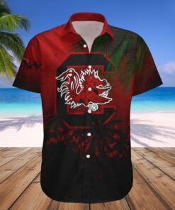 Ncaa South Carolina Garnet Flowers Gamecock Hawaiian Shirt