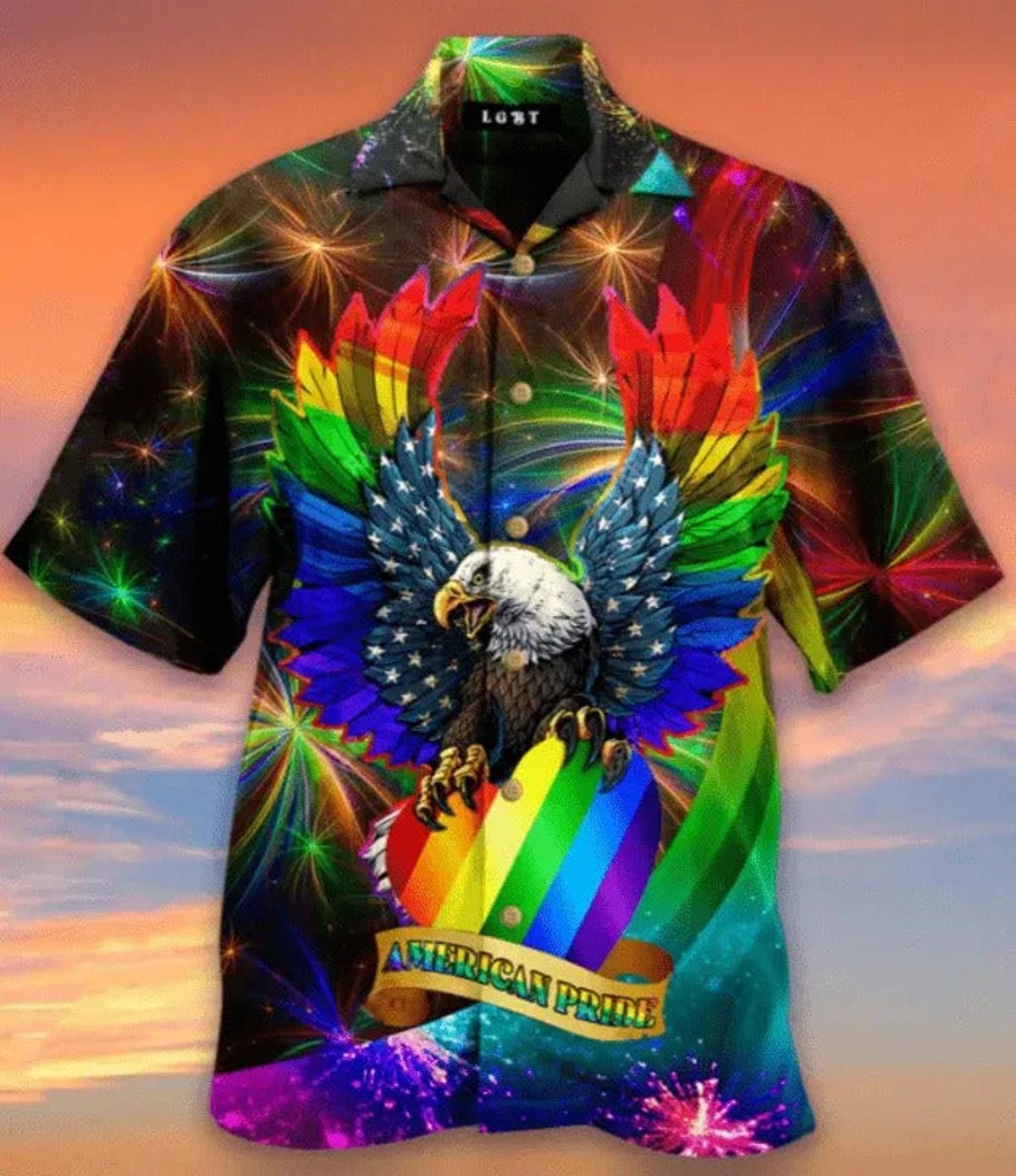 Lgbt Colorful Butterfly Rainbow Hawaiian Shirt