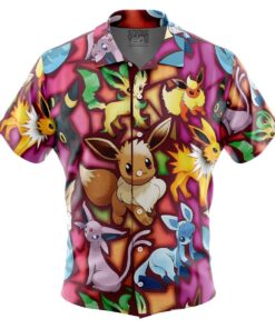 Comfimerch Eevee Evolutions Hawaiian Pokemon Shirt