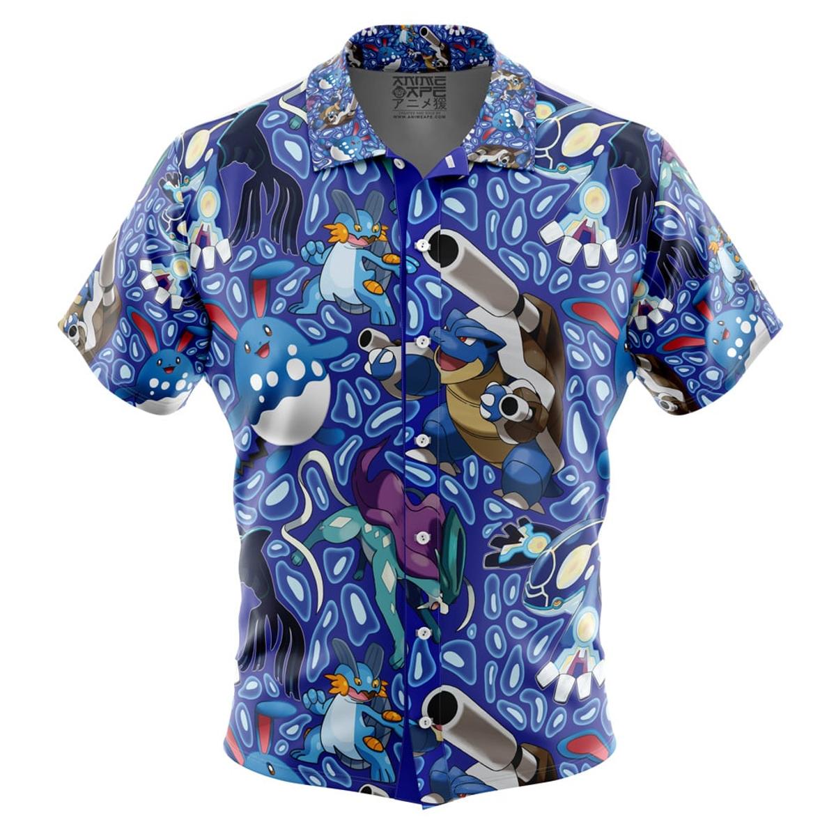 Tropical Pink Blue Slowpoke Hawaiian Shirt