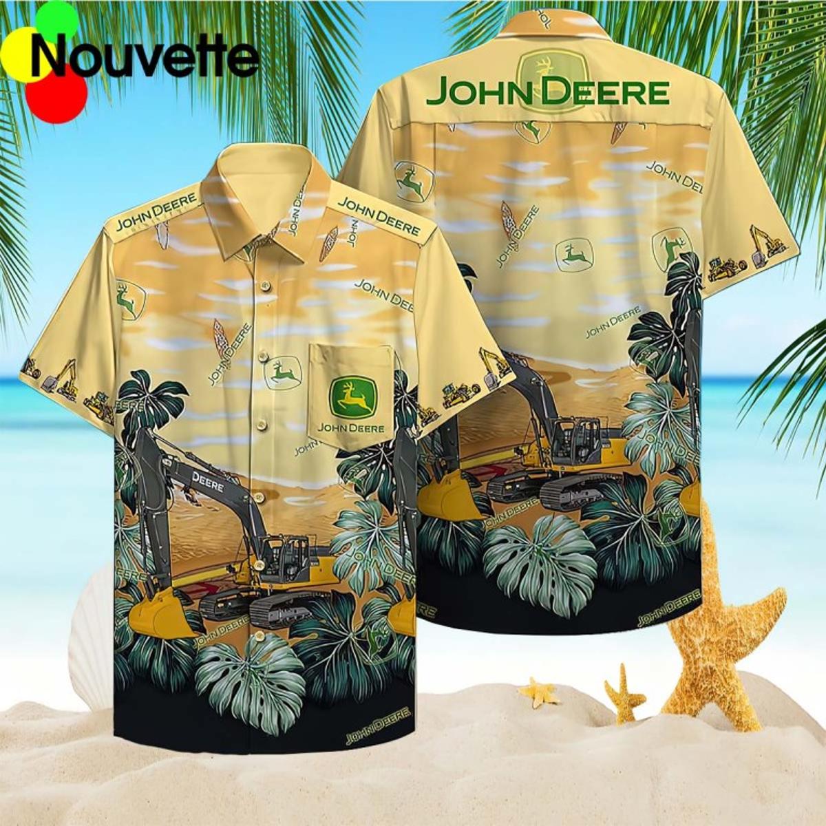 John Deere Hawaiian Shirt Outfit For Men