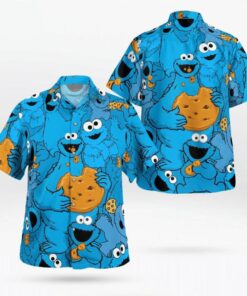 Cookie Monster Muppets Tropical Hawaiian Shirt Best Gift