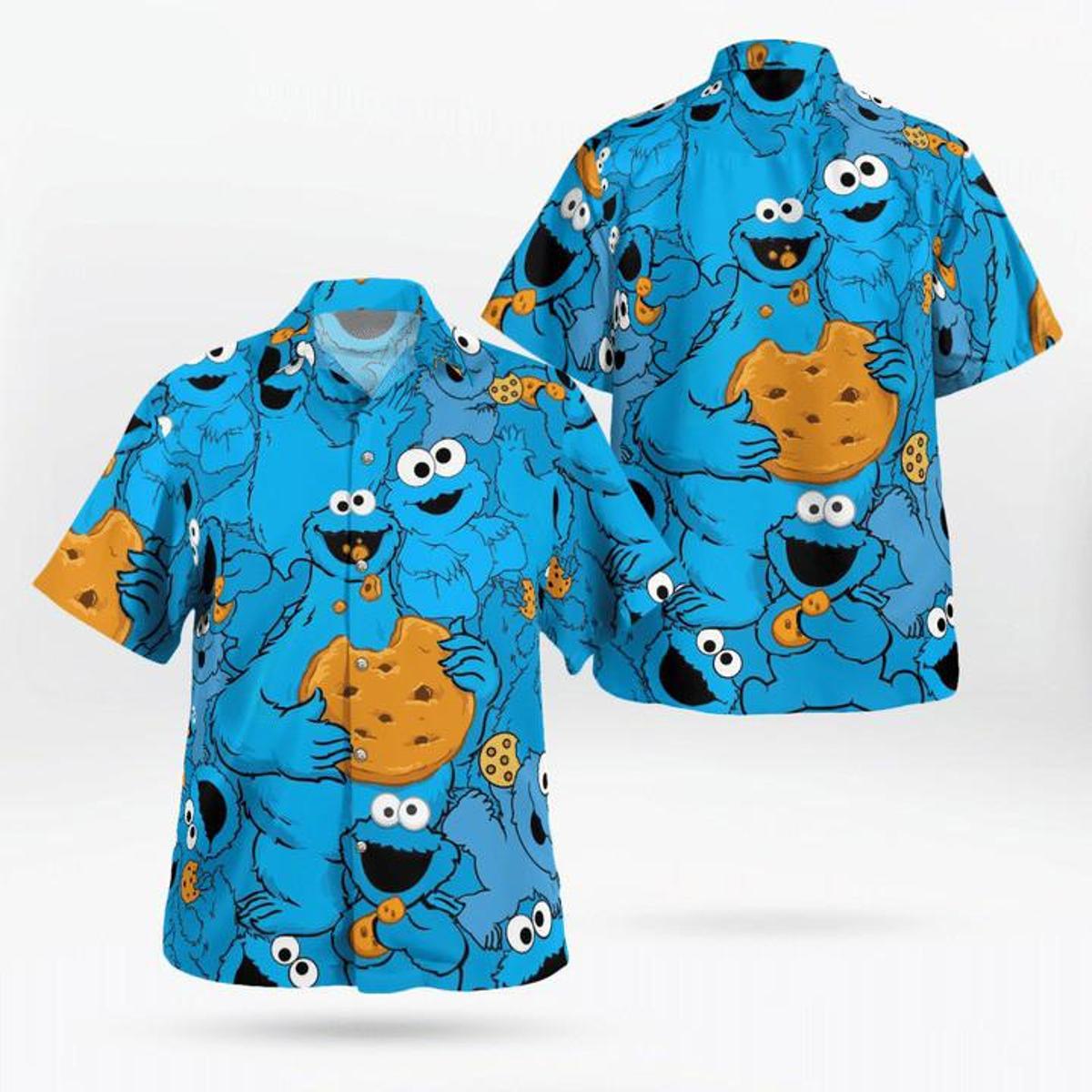 The Muppet Show Cookie Monster Hawaiian Shirt For Family