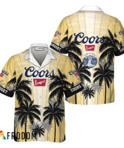 Coors Banquet Tropical Coconut Palms Hawaiian Shirt For Fans