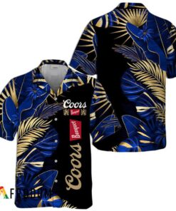 Coors Banquet Tropical Palm Hawaiian Shirt For Men And Women