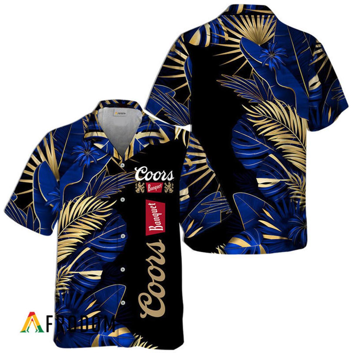 Personalized Tropical Flowers Coors Banquet Hawaiian Shirt