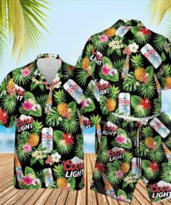 Personalized Tropical Flowers Coors Banquet Hawaiian Shirt