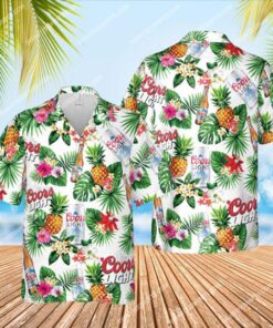 Coors Light Hawaiian Shirt Beer Lovers Gift