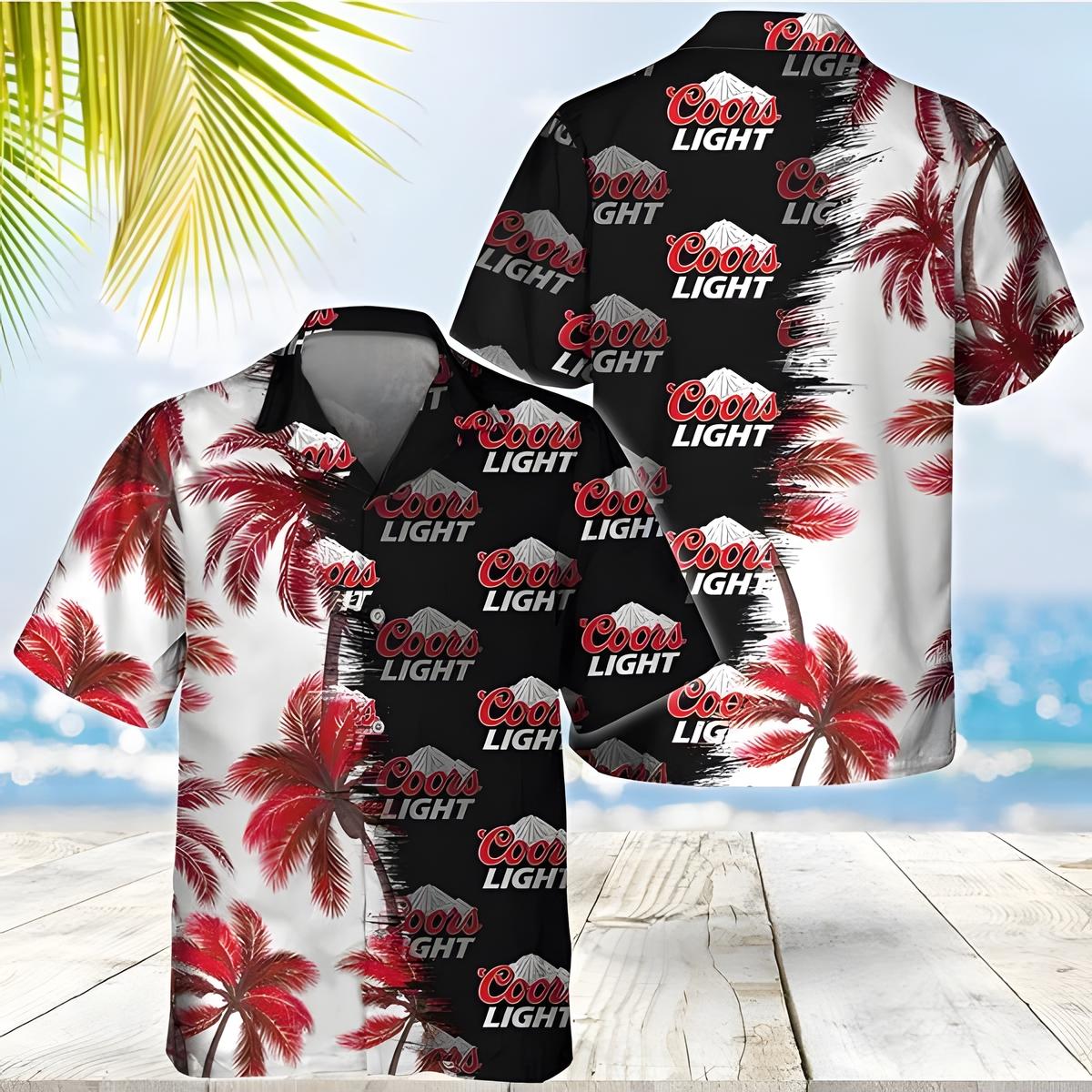 Coors Light Hawaiian Shirt Gift For Beach Trip