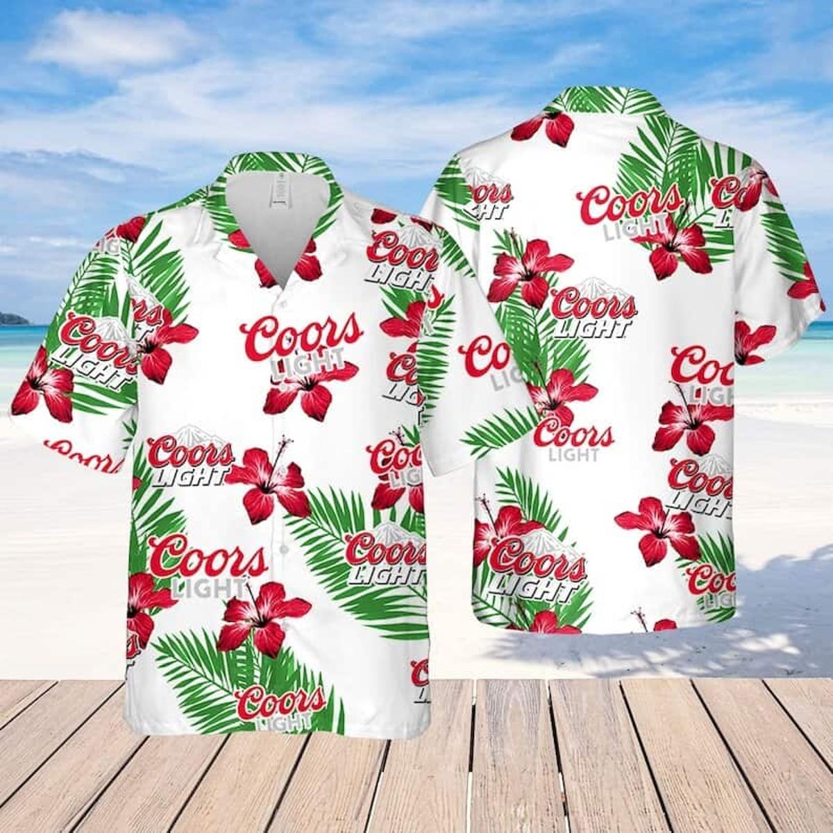 Coors Light Hawaiian Shirt Gift For Beach Trip