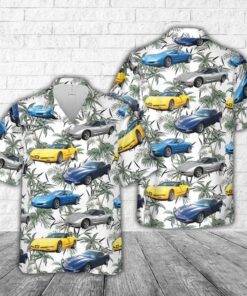 Corvette Hawaiian Shirt Size Fron S To 5xl