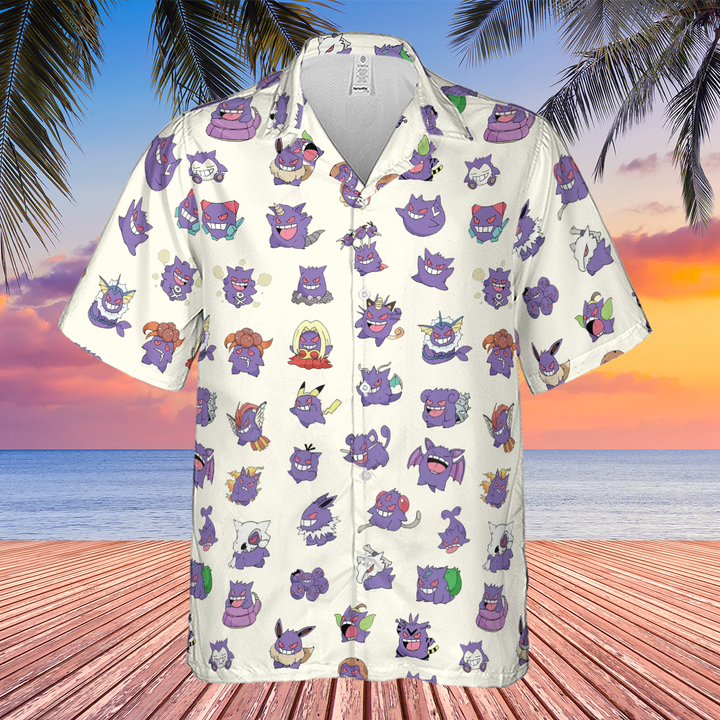 Comfimerch Water Type Hawaiian Shirt Pokemon