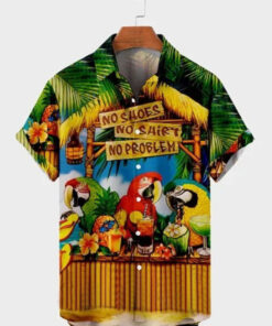 Country Music Vacation Top Parrot Hawaiian Shirt For Men