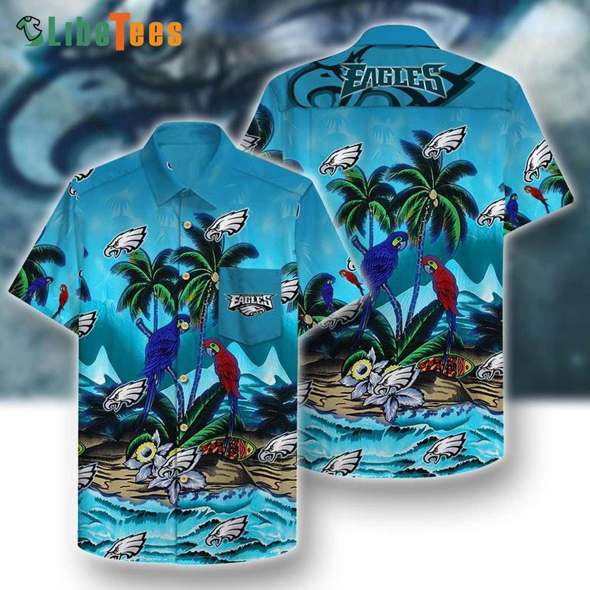 Custom Name Philadelphia Eagles Hawaiian Shirt For Men Women