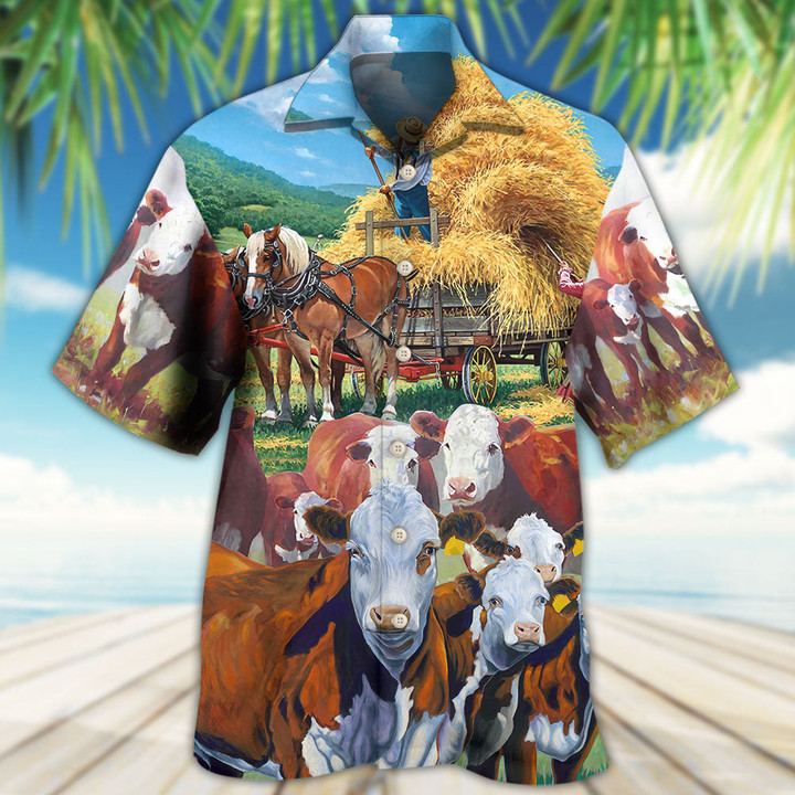 Cow Hawaiian Shirt Summer Gift