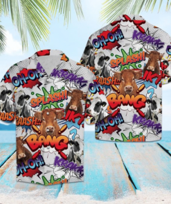 Cow Pop Art Hawaiian Aloha Shirt Gift For Fans