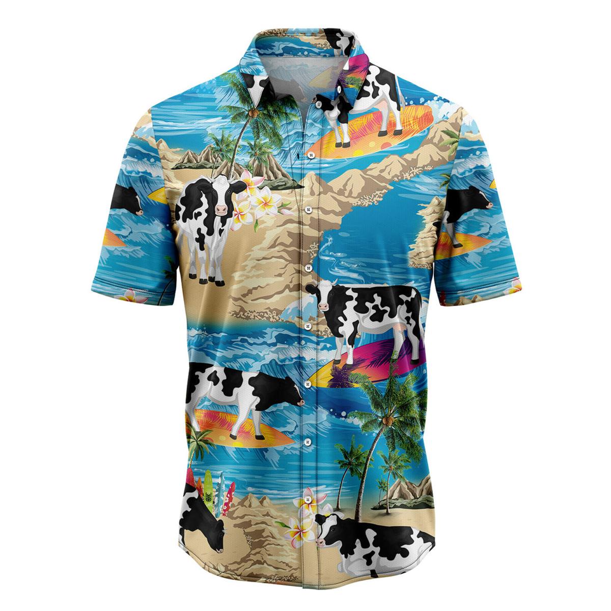 Cow Summer Vacation Hawaiian Shirt For Fans