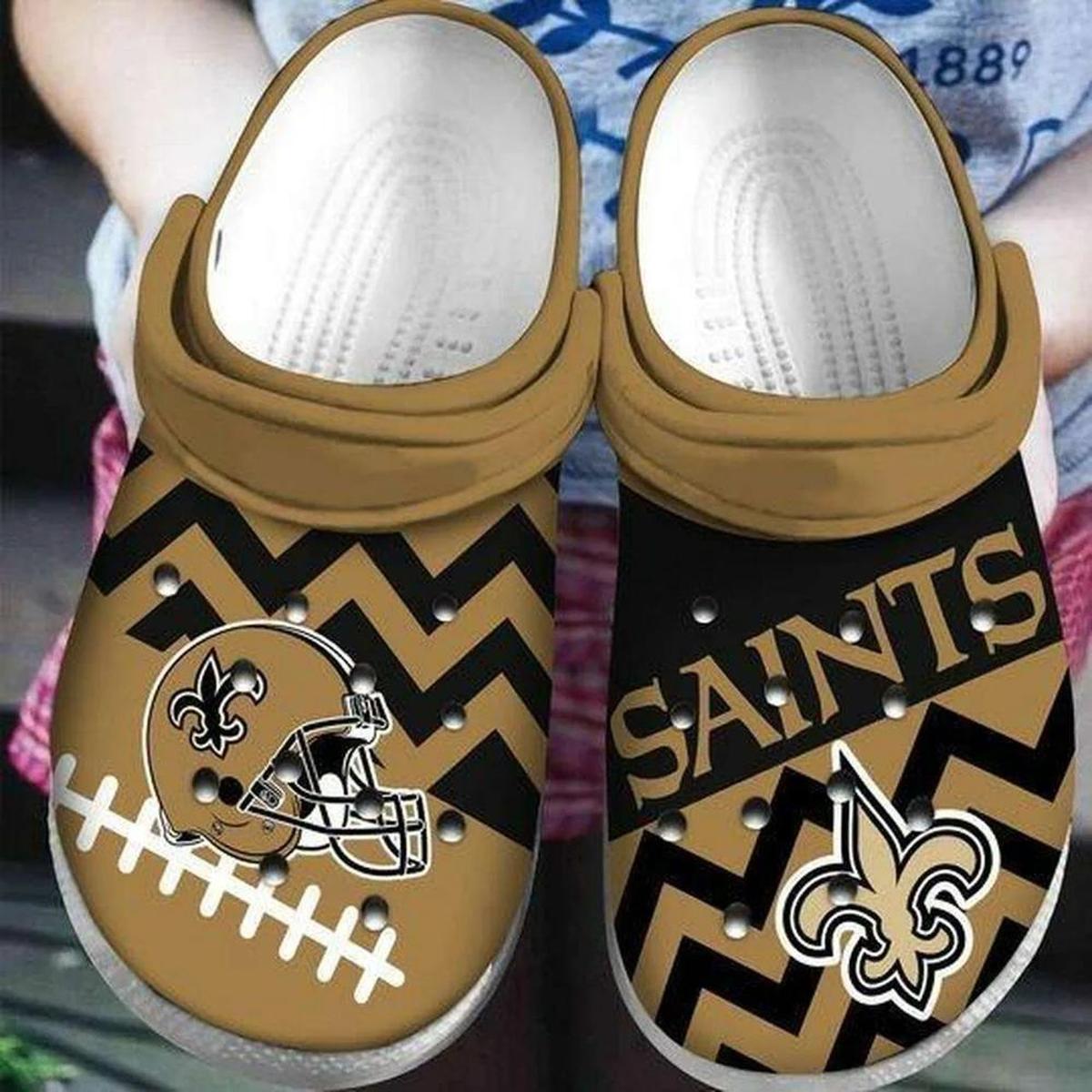 New Orleans Saints Football Croc Clogs Shoes Gift For Fans