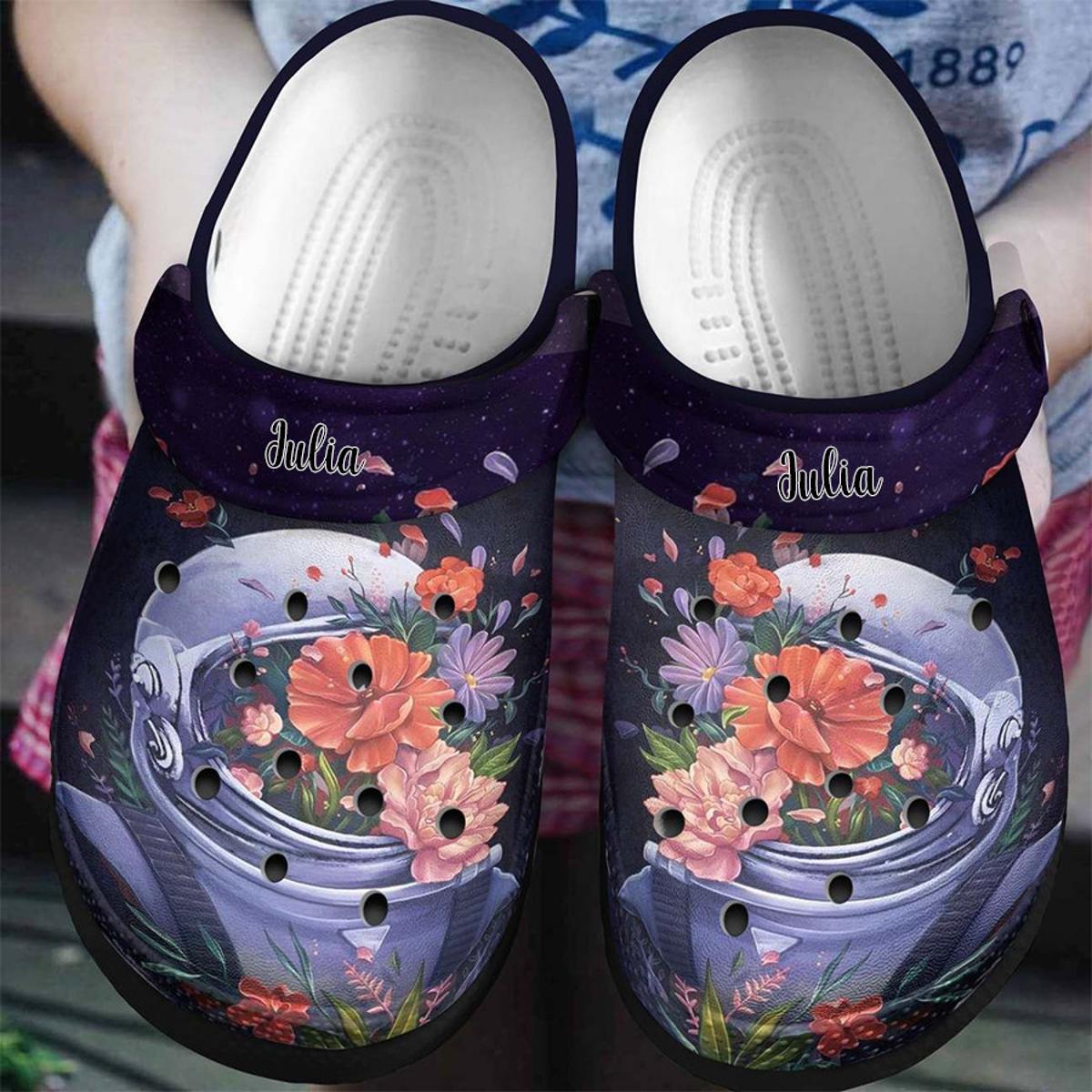 Custom Name Astronaut Crocs Funny For Fans