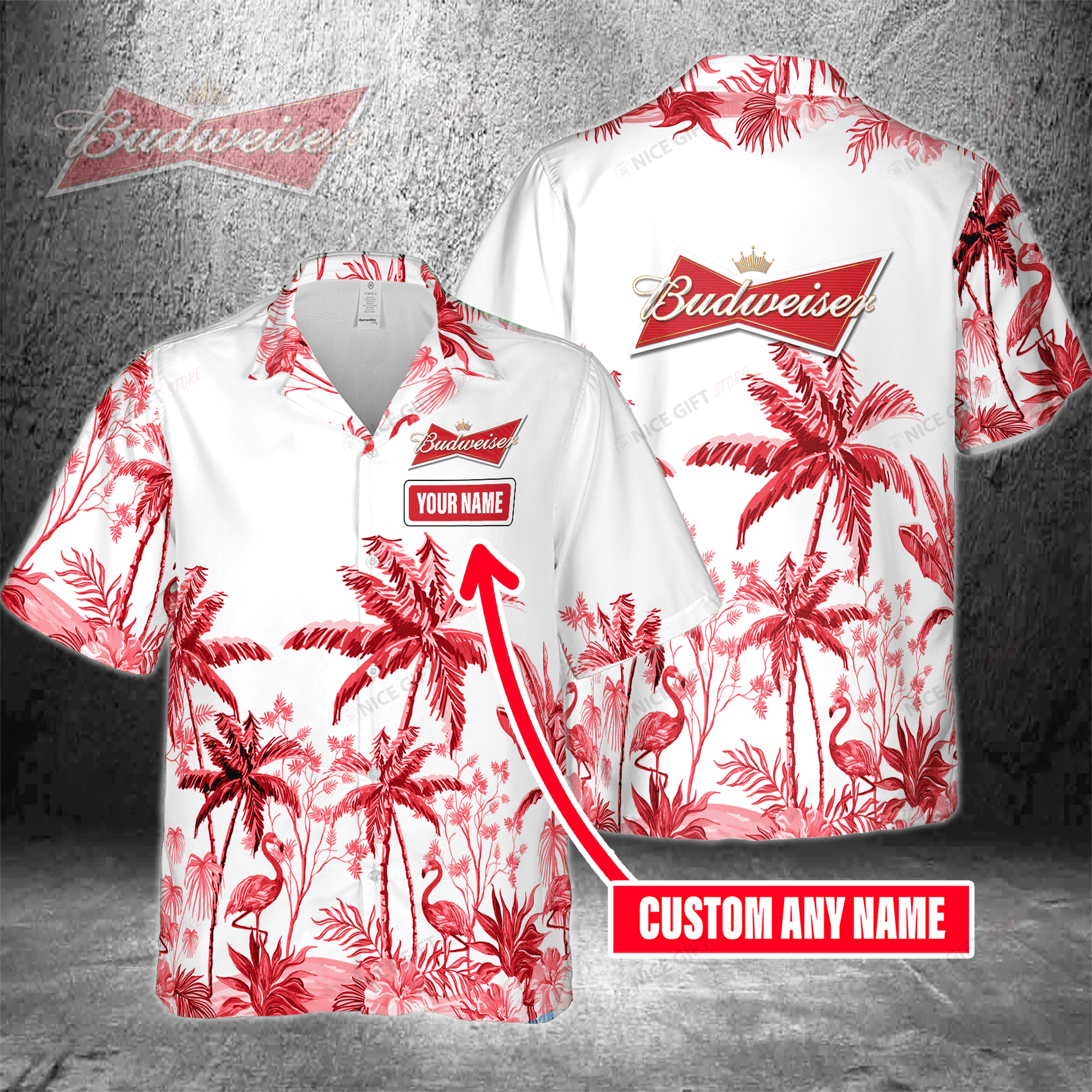 Custom Budweiser Hawaiian Shirt For Men Women