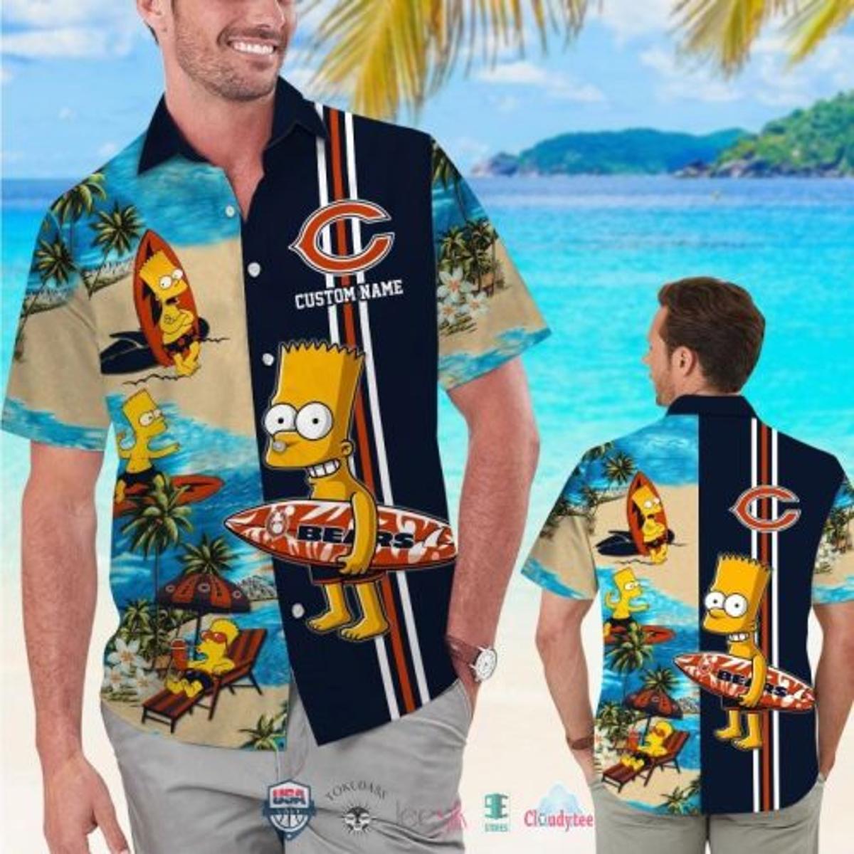 Hawaiian Chicago Bears Shirt For Summer