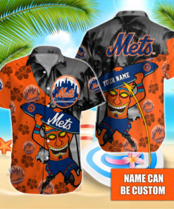 Custom Name New York Mets Hawaiian Shirt For Men Women