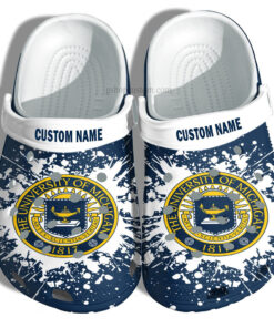 Classic Michigan Wolverines Crocs For Mens And Womens