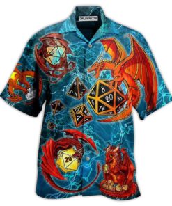 D20 Dragon Love Life Amazing Style Hawaiian Shirt Best Gift