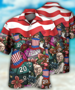 D20 Independence Day Hawaiian Shirt Gift