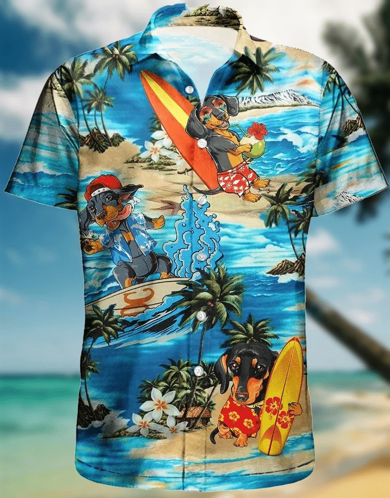 Dachshund Hawaiian Shirt For Men Women