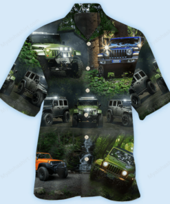 Dark Jeep Hawaiian Shirt For Men And Women