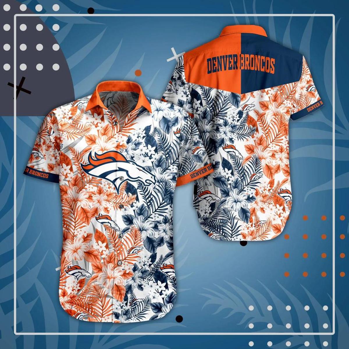 Denver Broncos Tropical Hawaiian Shirt Best Gift