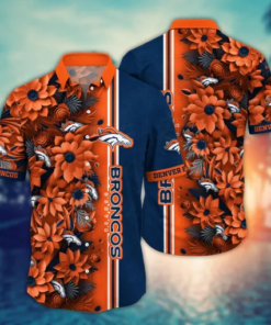 Denver Broncos Flower Hawaiian Shirt Best Gift