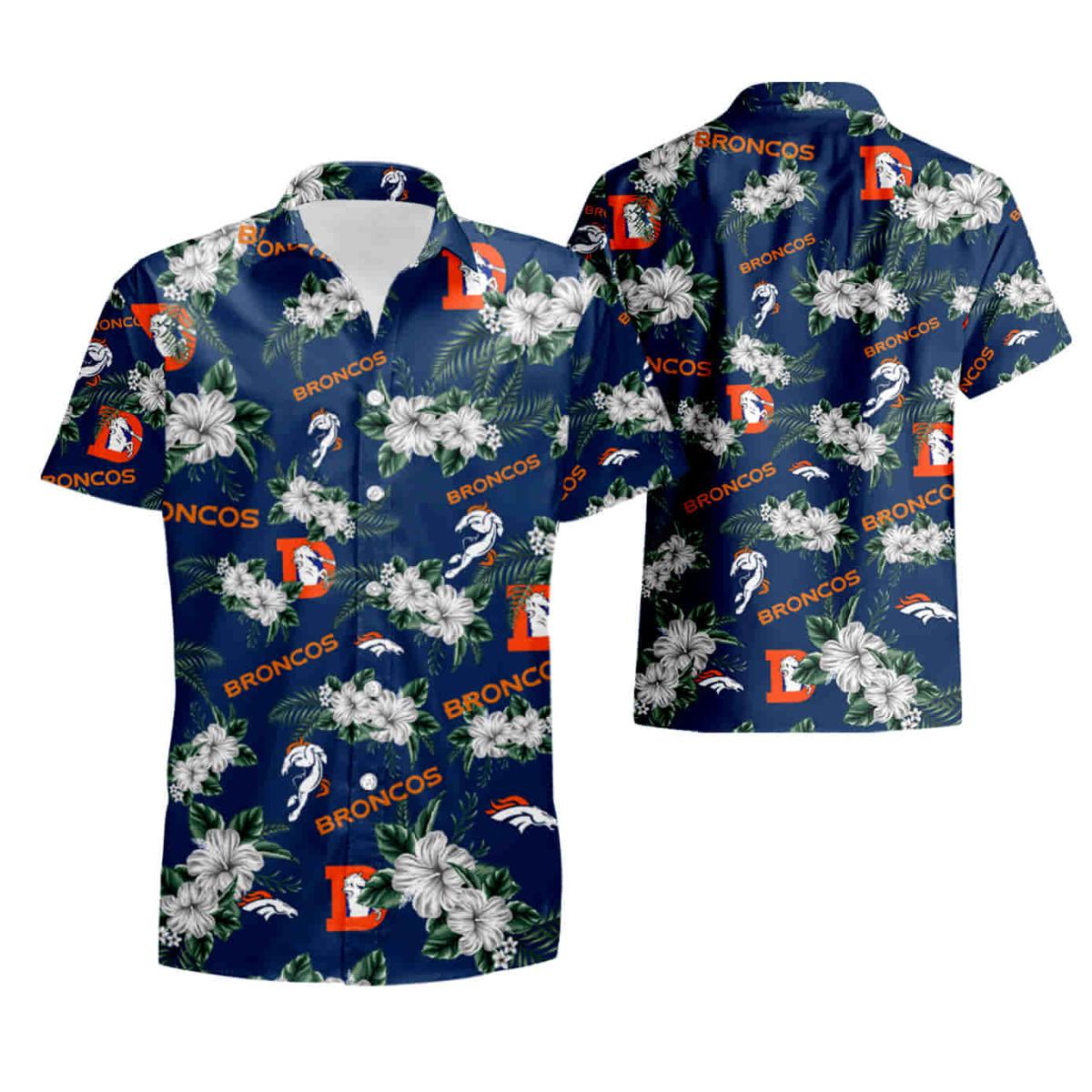 Denver Broncos Hawaiian Shirt Summer Beach For Fans