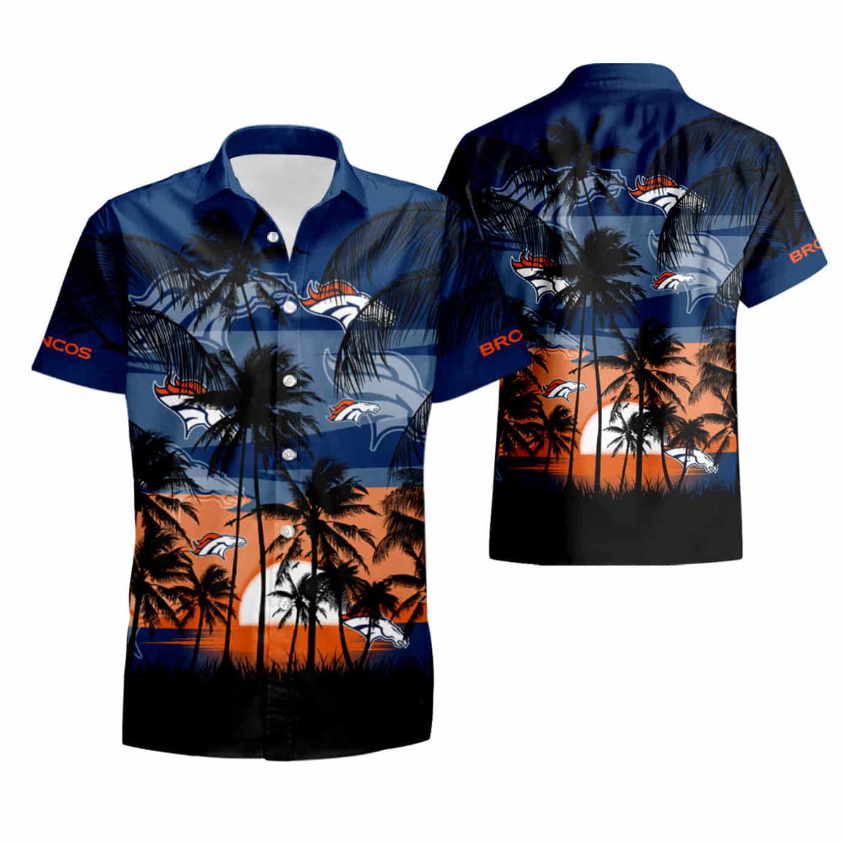 Denver Broncos Flower Hawaiian Shirt Best Gift