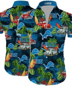Detroit Lions Hawaii Shirt Gift Idea