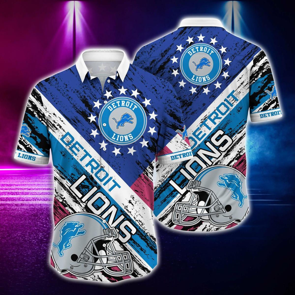 Detroit Lions Hawaiian Shirt For Fans