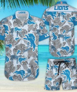 Detroit Lions Hawaiian Shirt Gift