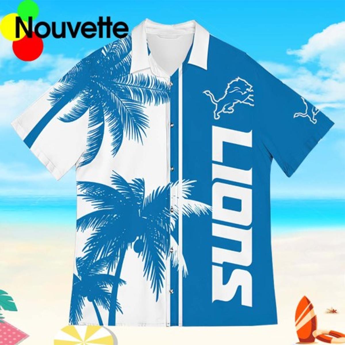 Detroit Lions Hawaiian Shirt Gift