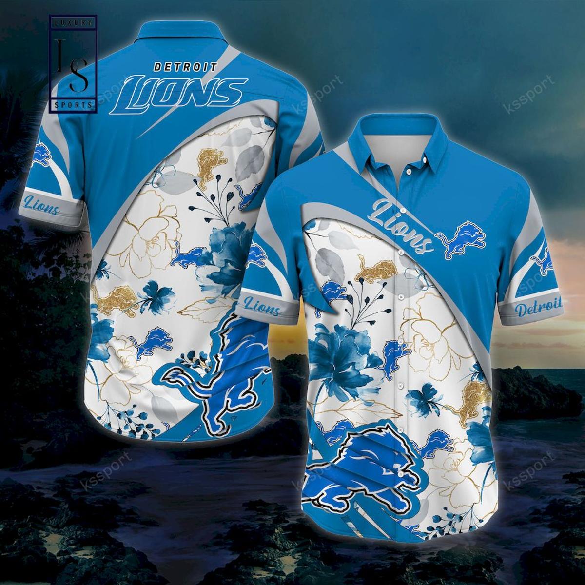 Detroit Lions Hawaiian Aloha Shirt For Fans