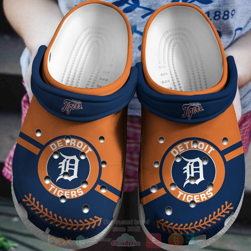 Detroit Tigers Baseball Team Crocs Gift