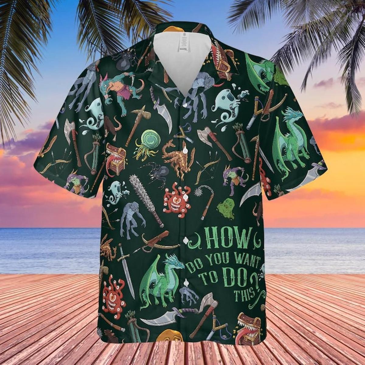 Dnd Item Personalized Hawaiian Shirt For Family