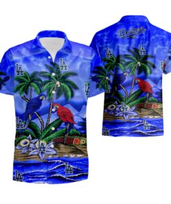 Dodgers Beach Parrots La Dodgers Hawaiian Shirt For Men Women