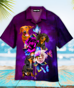 Dog Dachshund Hawaiian Shirt Outfit For Men