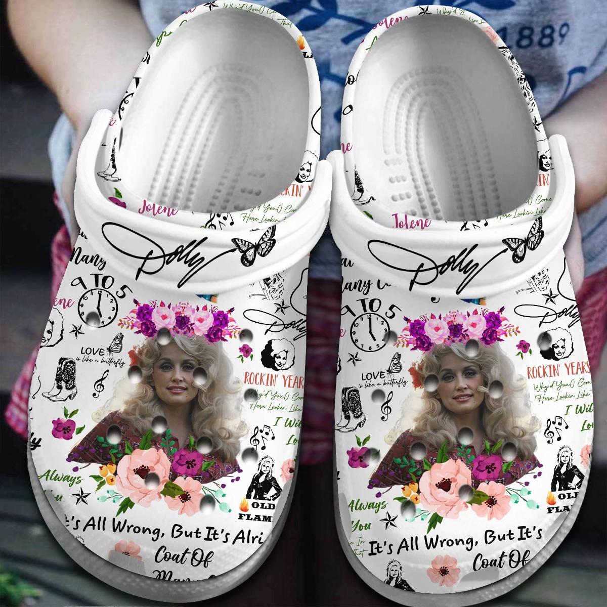 Dolly Parton Music Crocs Crocband Clogs Shoes Gift For Fans
