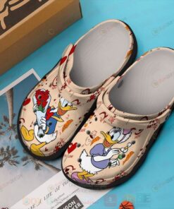 Donald Duck And Daisy Duck Crocs Crocband Clog Comfortable Shoes